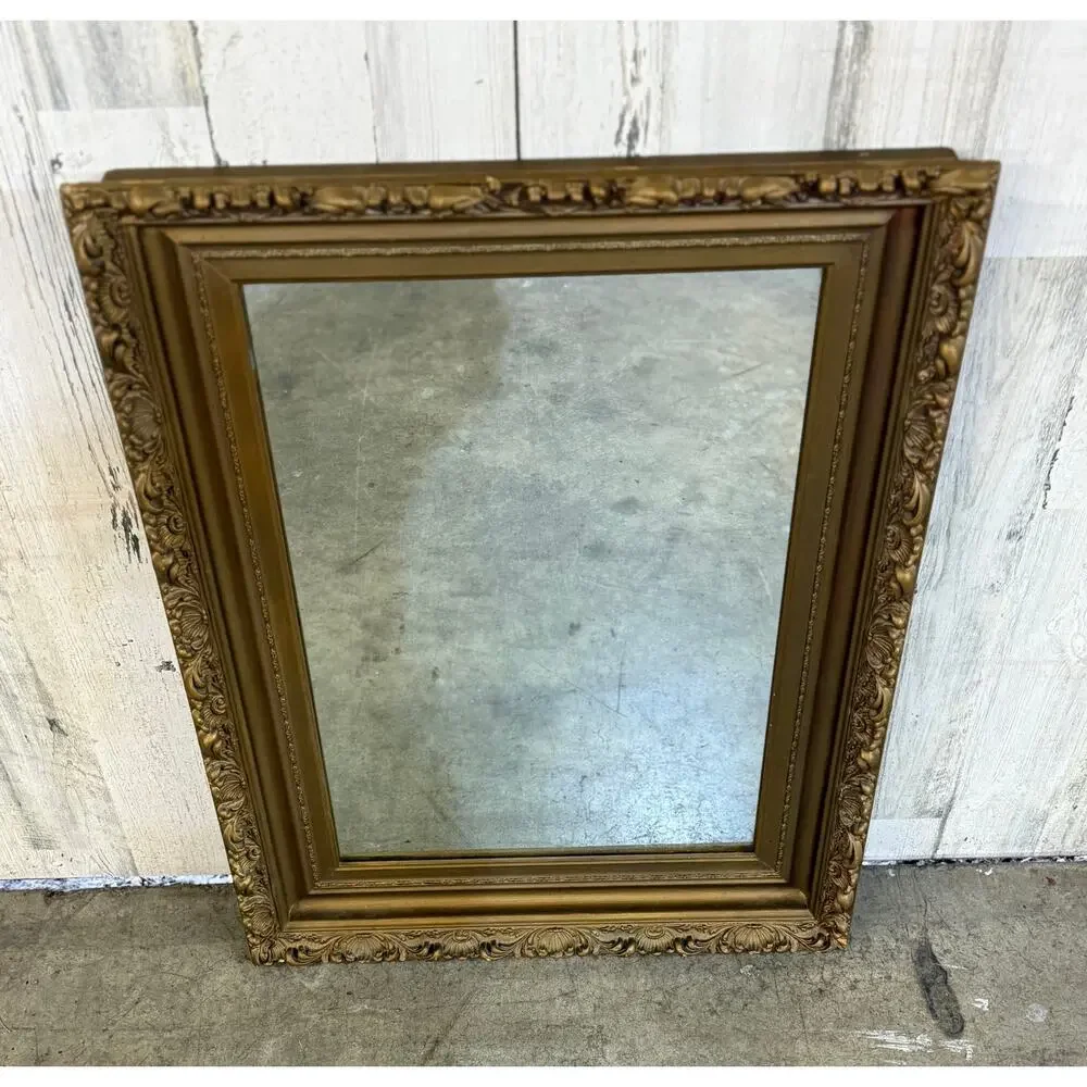 Vintage Gold Ornate Wall Mirror